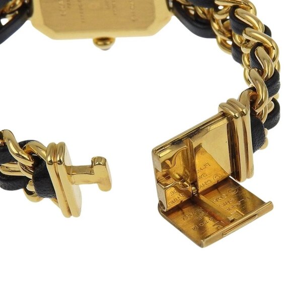 CHANEL Premiere S Watches H0001 blackDial Plated Gold/leather Quartz - Picture 8 of 8